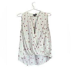 Rag & Bone White Floral Victor  Blouse M